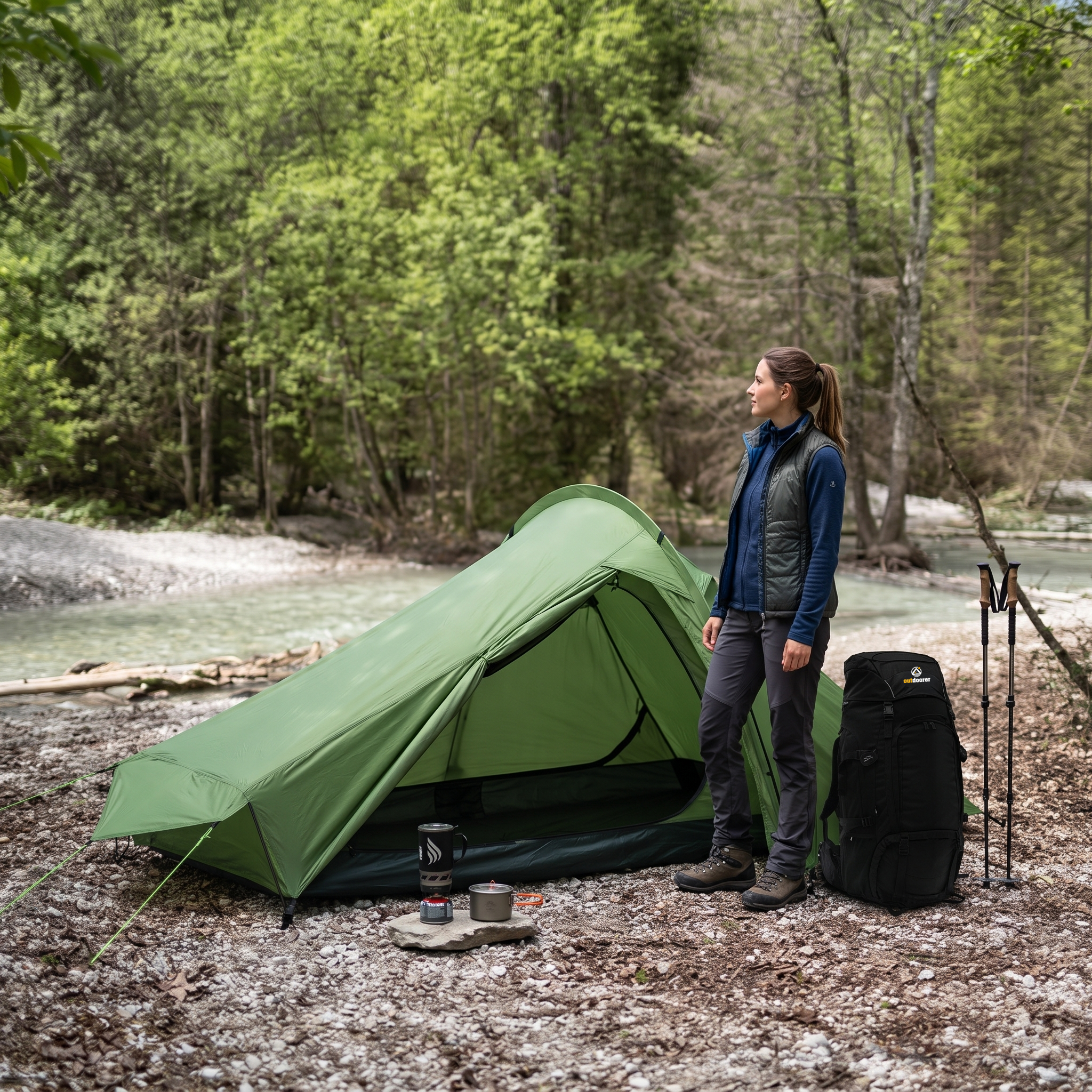 Trek Solo - ultraleichtes 1-Mann-Zelt für Trekking, Bikepacking & Outdoor-Abenteuer